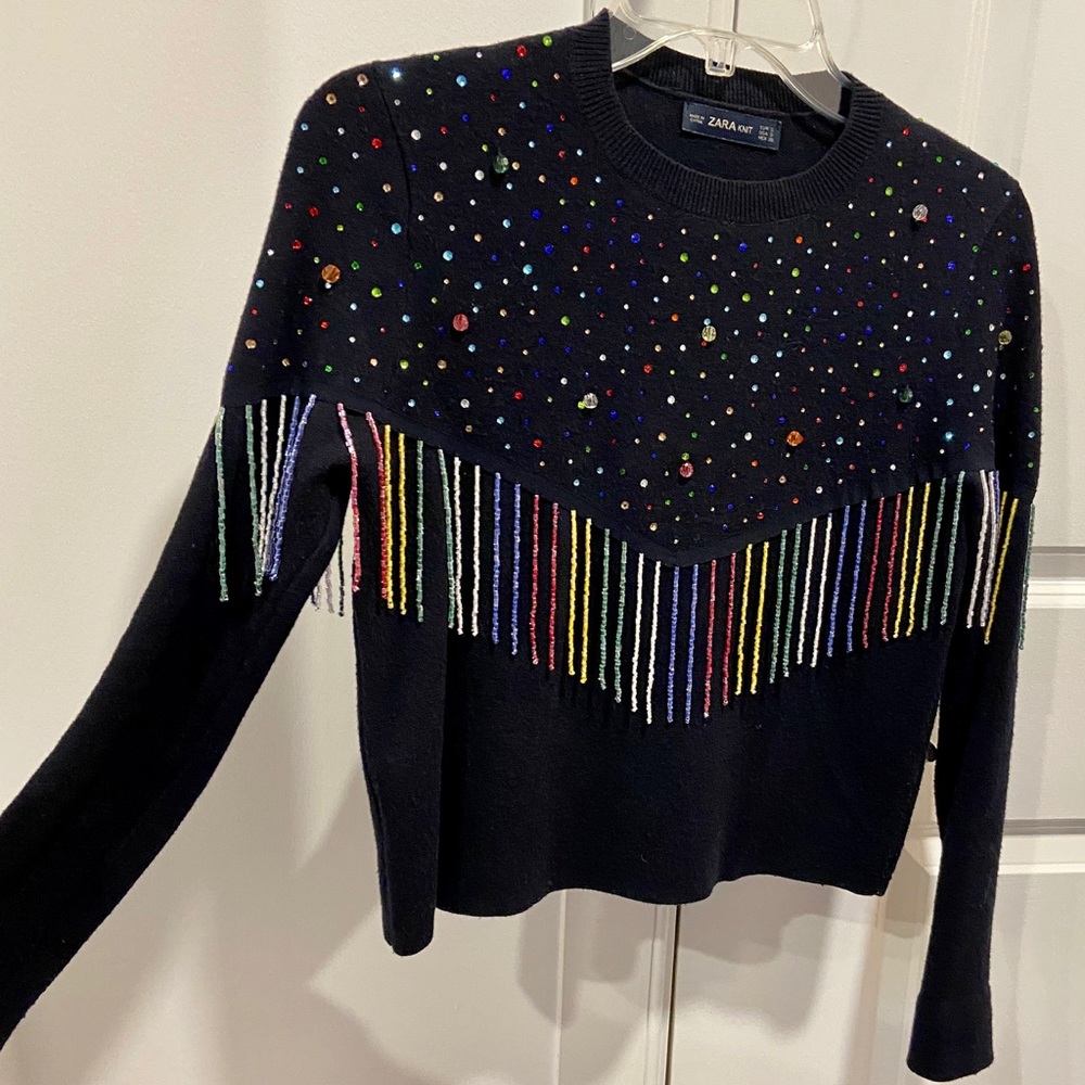 Fringe sweater